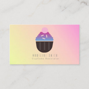 Ombre-Cupcake-Backen-Kuchen-Dekorateur-Streusel Visitenkarte