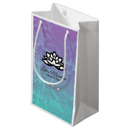 Ombre Damask individualisierbare Einkaufstasche Kleine Geschenktüte