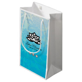 Ombre Damask individualisierbare Einkaufstasche Kleine Geschenktüte