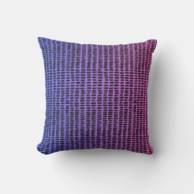 Ombre & Doodles Lila Kissen (Vorderseite)