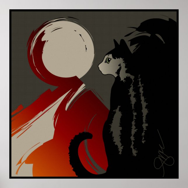 Ombre d'un Chat Poster (Vorne)