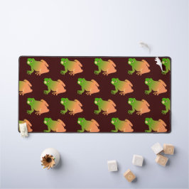 Ombre, dunkelbrauner Frosch Schreibtischunterlage