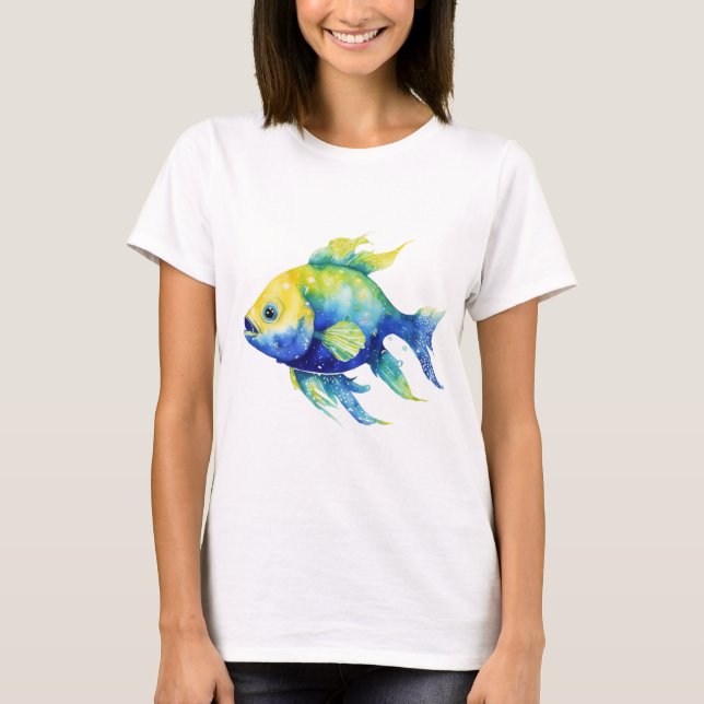 Ombre Fisch T-Shirt (Vorderseite)
