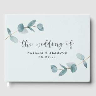 Ombre French Garden Floral Pink Peony Wedding Gästebuch