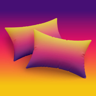 Ombre Gelborange, Lila rosa Kissenbezug
