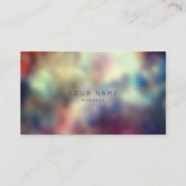 Ombre Glass Aquamarin war Marine Red Appointment Terminkarte (Vorderseite)