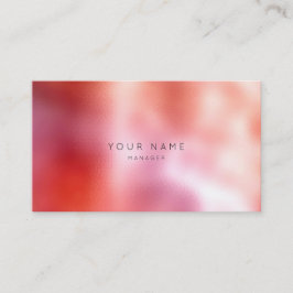 Ombre Glass Coral Peach White Red Ernennung Terminkarte