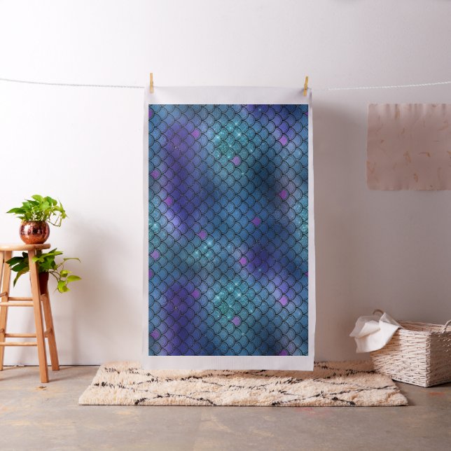 Ombre Glitzer Mermaid Scales Stoff (Beispiel)