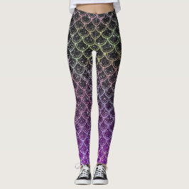 Ombre Glitzer mermaid Waagen Leggings