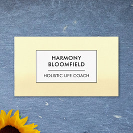 Ombre Glow Wellness Holistic Life Coach Zen Healer Visitenkarte