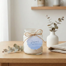 Ombre Gradient Dip Dye Blue Bridal Shower Geschenkanhänger