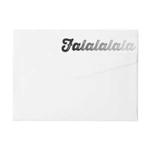 Ombre Gray Falalalala Bold Script Moderner Urlaub