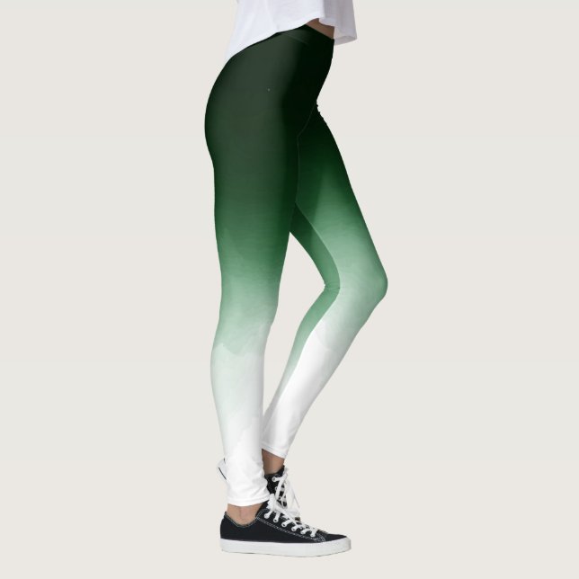 Ombre Green Dip Dye Leggings (Rechts)
