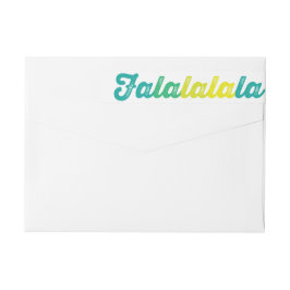 Ombre Green Falalalala Bold Script Moderner Urlaub