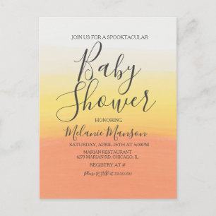 Ombre Halloween Candy Corn Babydusche Postkarte