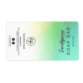 Ombre Ink Türkise Soap Bar Labels