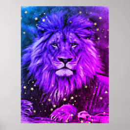 *~* Ombre Künstlerisch Artistic Celestial LION AP2 Poster