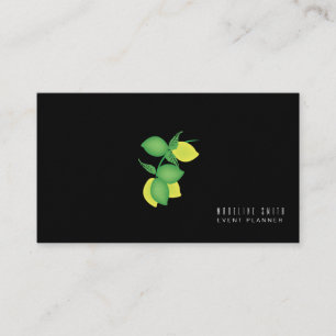 Ombre Lemon Limoncillo  Eventplaner Designer Visitenkarte