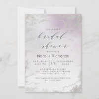 Ombre Light Lila Silver Foil Frost Brautparty