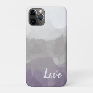 Ombre Lila und grau Liebe Graceful Gradient Case-Mate iPhone Hülle