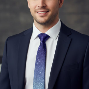 Ombre Lila Violet Trendy Glitzer Krawatte