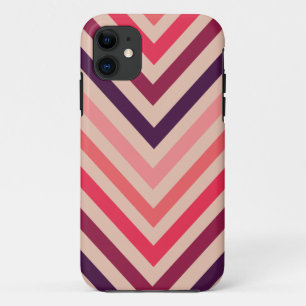 Ombre Magenta Zickzack Stripes iPhone 5 Fall Case-Mate iPhone Hülle
