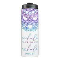 Ombre Mandala Inhale Confidence Exhale Doubt Yoga