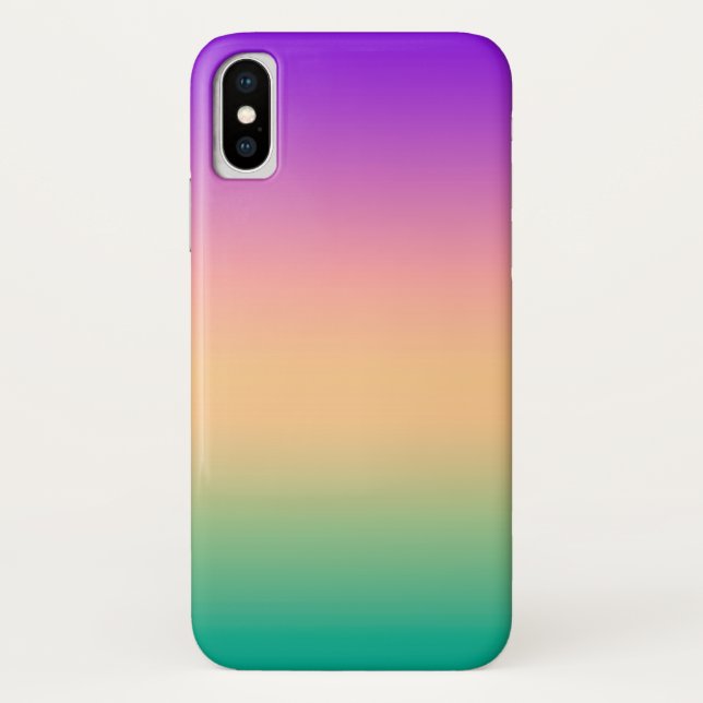 Ombre , mehrfarbig Case-Mate iPhone hülle (Rückseite)