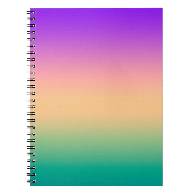 Ombre , mehrfarbig notizblock (Vorderseite)
