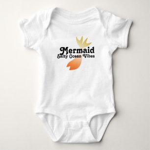 Ombre Mermaid Ocean Salty Mermaids Vibes Baby Strampler