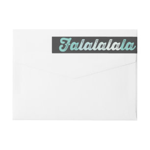 Ombre Mint Falalalala Bold Script Moderner Urlaub