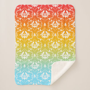 Ombre mit Damask Sherpadecke