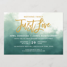 Ombre Nothing Extravagant Just Liebe Brush Typogra Einladung