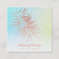 *~* Ombre Pastel Rose Gold Palm Zweig Türkis