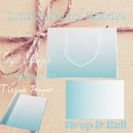 Ombre Pastel Shades Große Geschenktüte