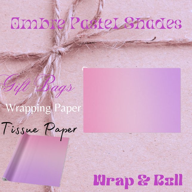 Ombre Pastel Shades Tissue Paper Seidenpapier (Von Creator hochgeladen)