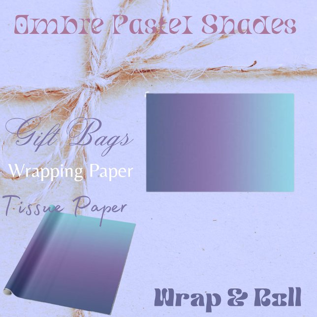 Ombre Pastel Shades Tissue Paper Seidenpapier (Von Creator hochgeladen)