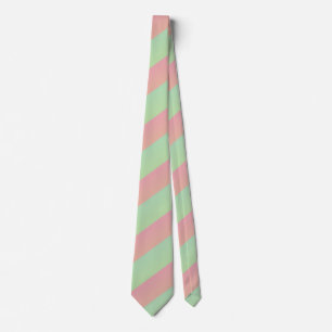 Ombre Pastel Watermelon Multi Diagonal Streifen Krawatte