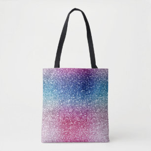 Ombre Pink Blau Glitter-Verpackungspapier