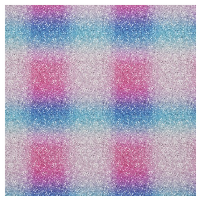 Ombre Pink Blue Glitzer Sparkle Shine Stoff (Muster)