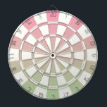 Ombre Pink grün und weiß Dartscheibe<br><div class="desc">Ombre Pink Green and White Dart Board</div>