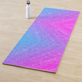 Ombre Pink Lila Blau Yogamatte