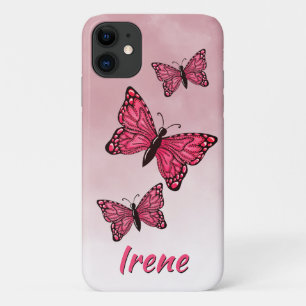 Ombre Pink Monarch Butterflies iPhone / iPad Gehä Case-Mate iPhone Hülle