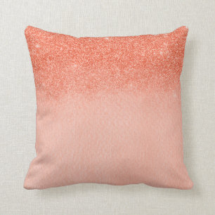 Ombre Pretty Living Coral Pfirsich Rosa Farbe von  Kissen