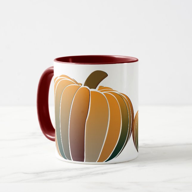 Ombre Pumpkin Tasse (Vorderseite Links)