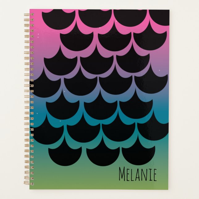 Ombré Rainbow Mermaid Farbname Planer (Vorderseite)