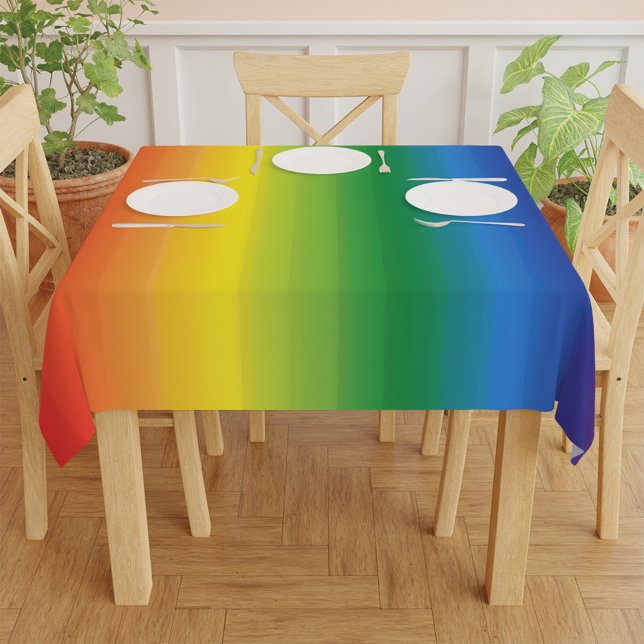 Ombre Rainbow Pattern Wohngestaltung und Party Tischdecke (Von Creator hochgeladen)