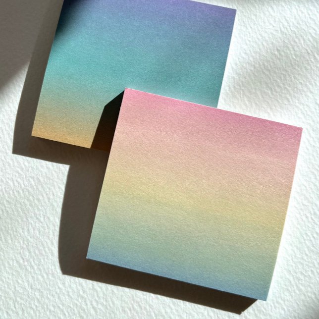 Ombré Rainbow Post-It-Notes Post-it Klebezettel (Rainbow and dusk ombré notes from Joy Design.)