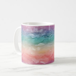 Ombre Rainbow Texture Kaffeetasse