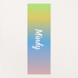 Ombré Rainbow Yellow Yoga Mat Yogamatte